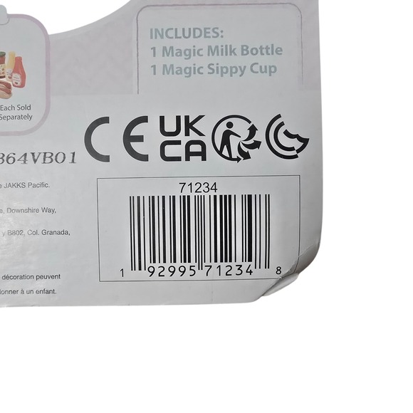 Jakks Perfectly Cute Magic Sippy Set Bottle & Cup Liquid Disappears Doll Toy 2+ - Picture 5 of 5